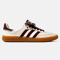 Женские кроссовки Wales Bonner x Adidas Samba Pony Cream White