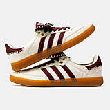 Жіночі кросівки Wales Bonner x Adidas Samba Pony Cream White, фото 9