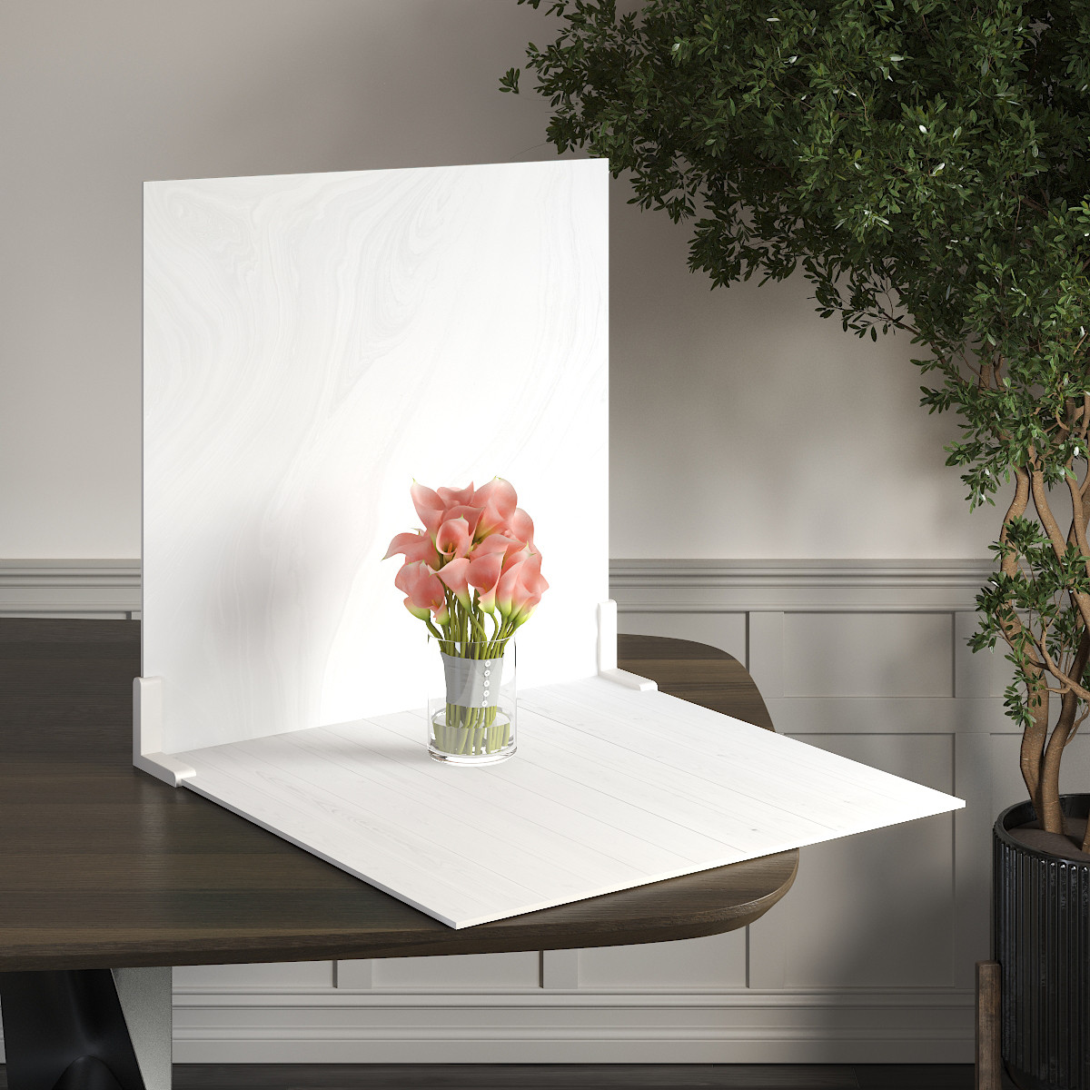 Пластиковий кутовий 2d фотофон, PolyPlast 40x40см - №62149
