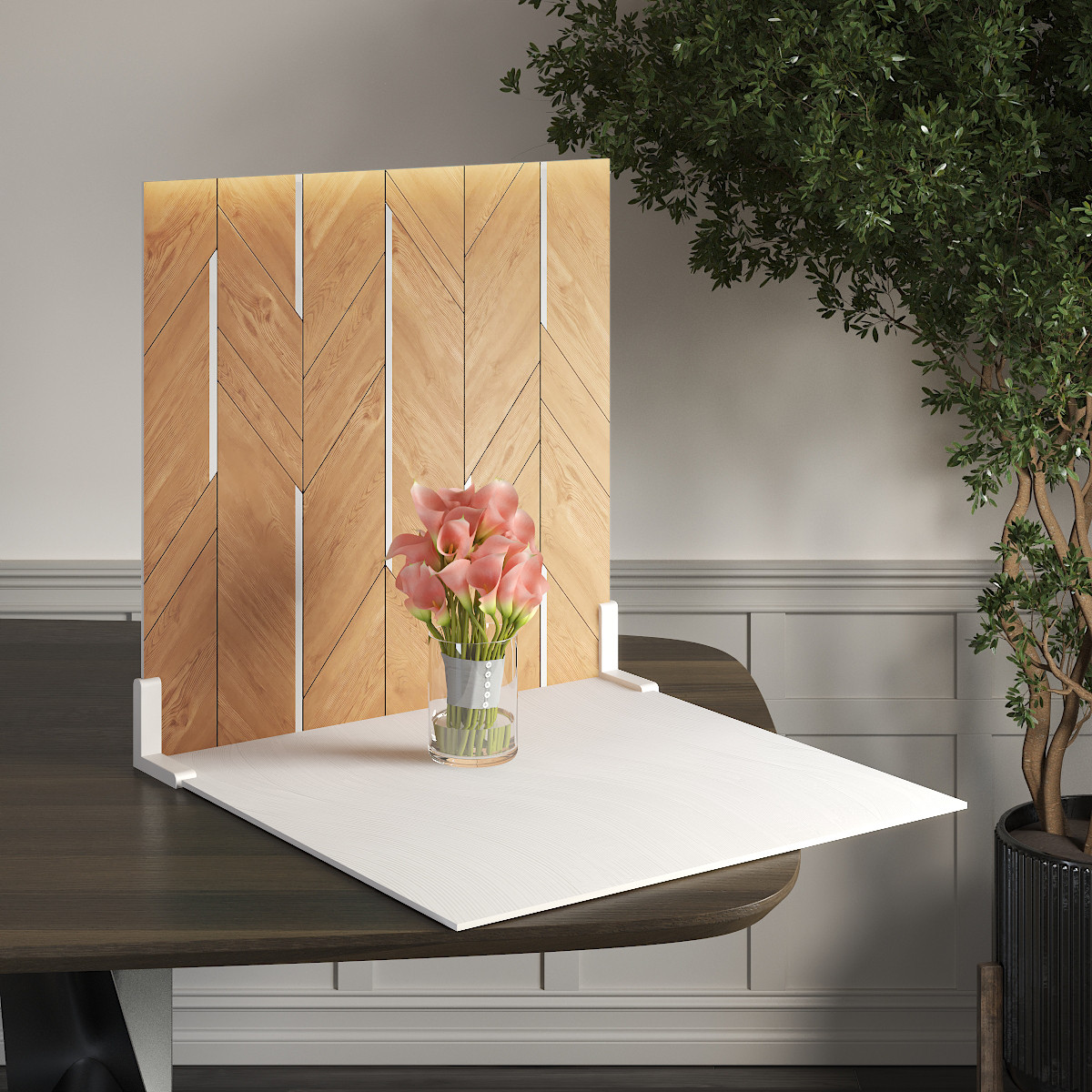 Пластиковий кутовий 2d фотофон, PolyPlast 40x40см - №62152