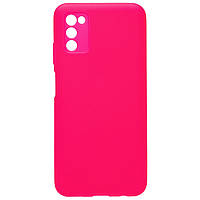 Чехол Full Silicone Case Samsung Galaxy A03S Fluorescent Rose ST, код: 8109382