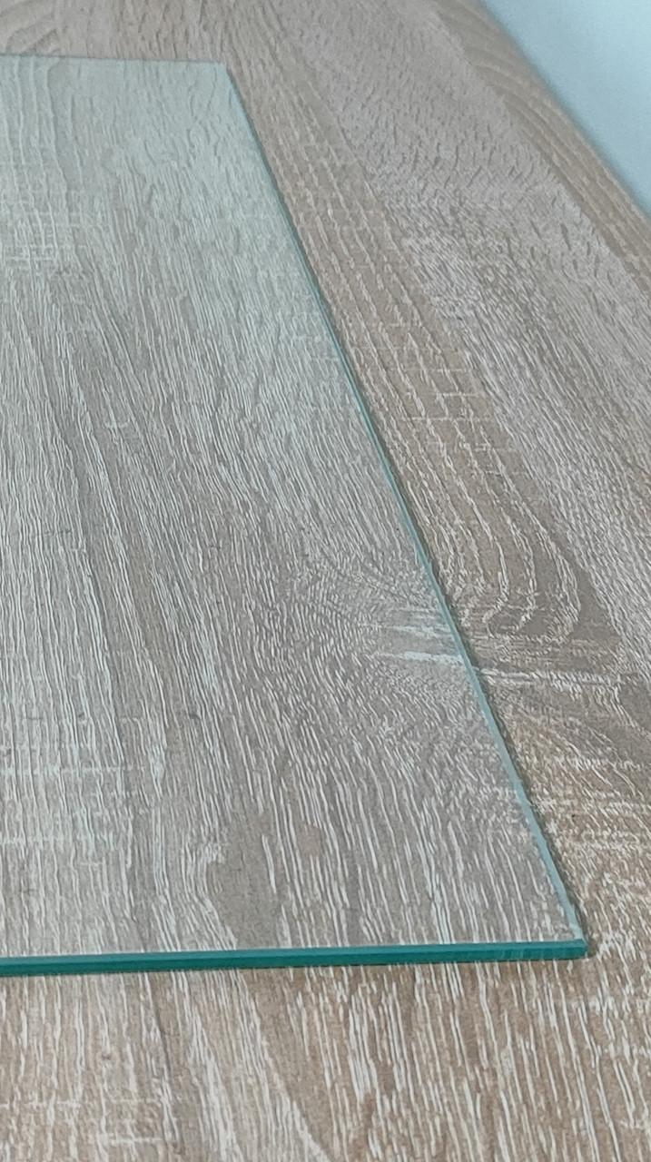 Полиця скляна пряма 6 мм прозора 40 х 15 см