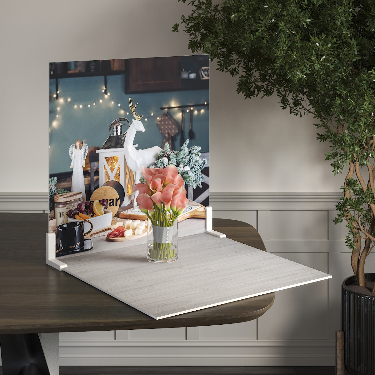 Пластиковий кутовий 2d фотофон, PolyPlast 40x40см - №62160