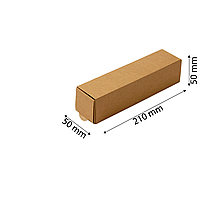 Коробка картонная 110*200*55 пенал для суши, крафт