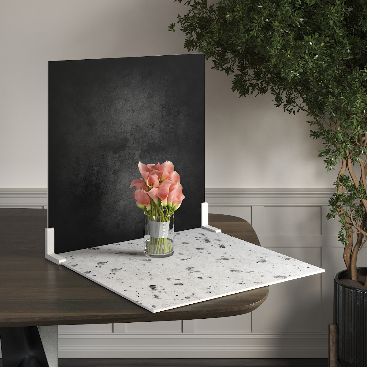 Пластиковий кутовий 2d фотофон, PolyPlast 40x40см - №62125, фото 1