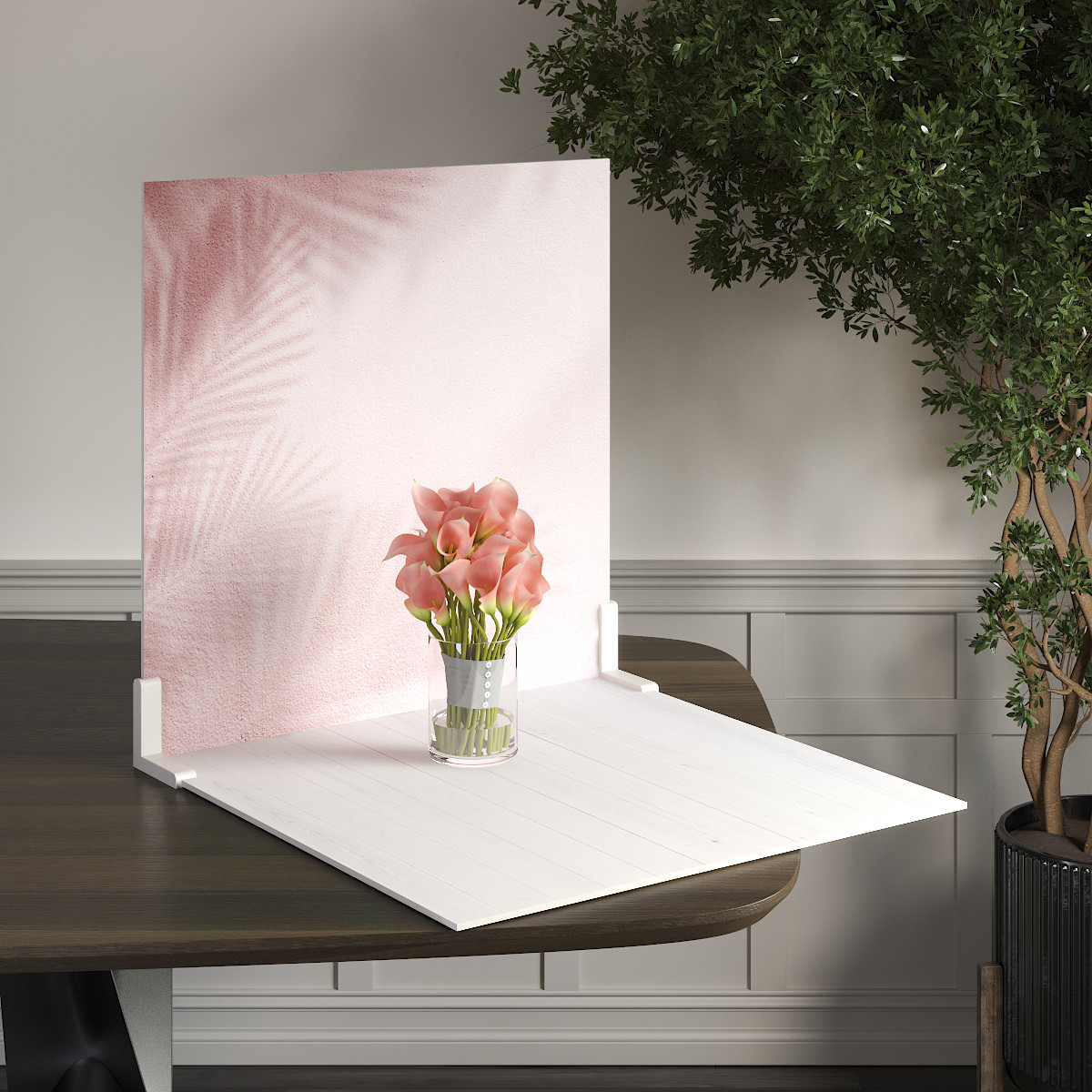 Пластиковий кутовий 2d фотофон, PolyPlast 40x40см - №62124