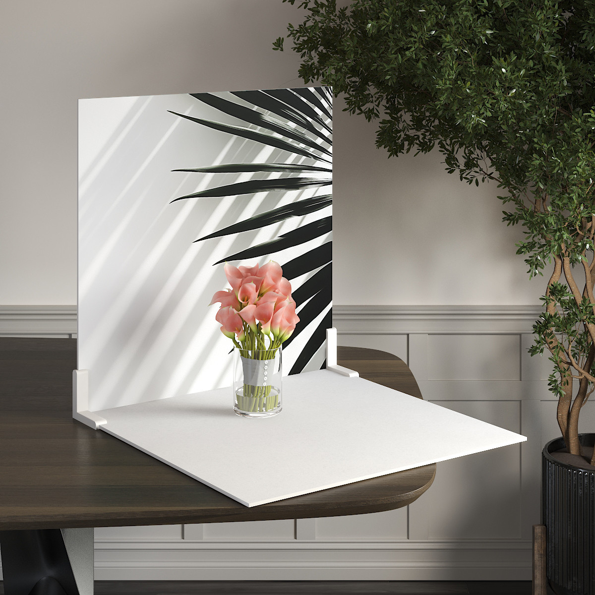 Пластиковий кутовий 2d фотофон, PolyPlast 40x40см - №62128
