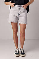Шорты джинсовые женские классические с высокой талией 38