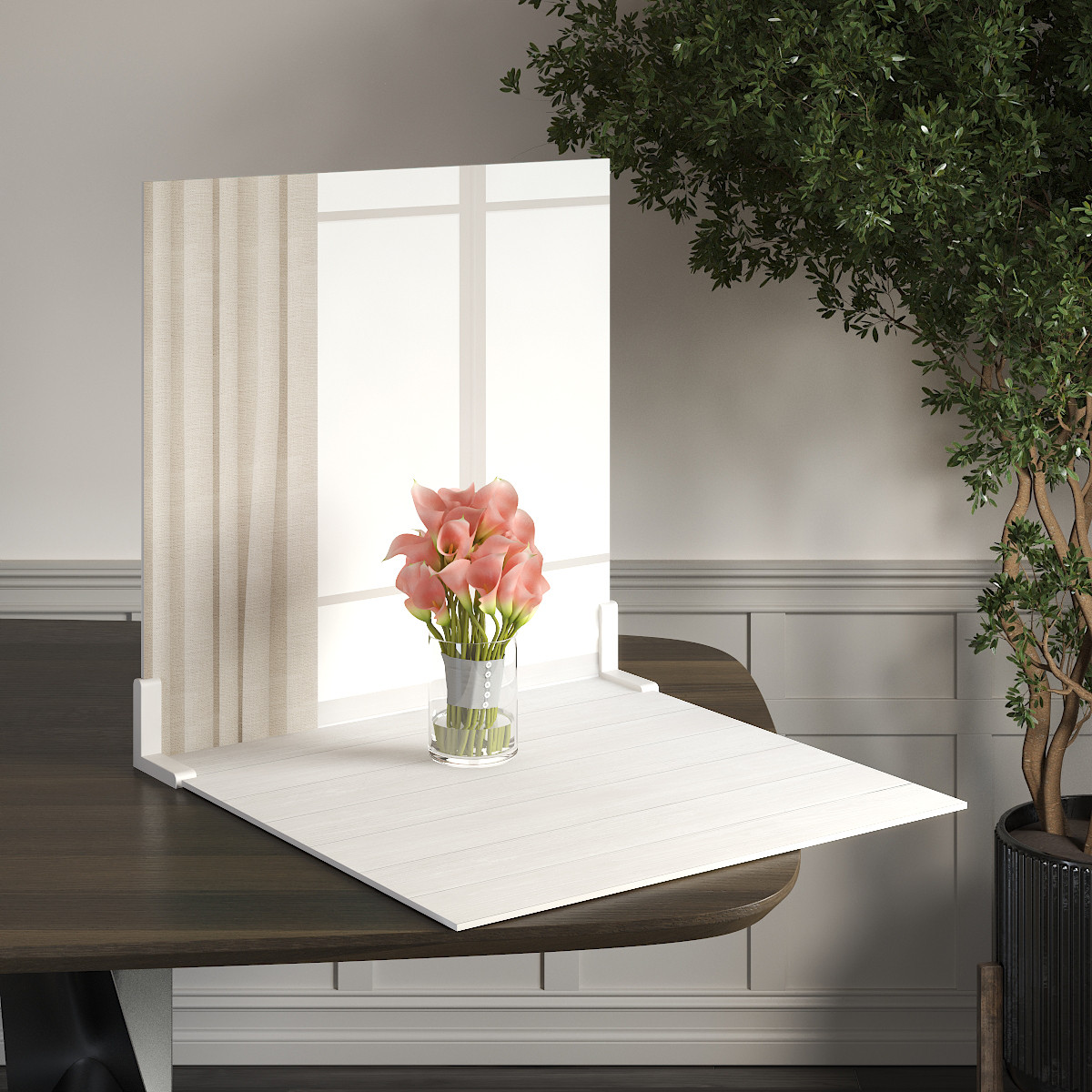 Пластиковий кутовий 2d фотофон, PolyPlast 40x40см - №62133