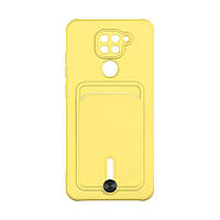 Чехол TPU Colorfull Pocket Card для Xiaomi Redmi Note 9 / Redmi 10X Цвет 04.Yellow d