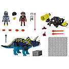Ігровий набір Playmobil конструктор Dino rise Трицератопс: Битва легендарних каменів 40 деталей, фото 2