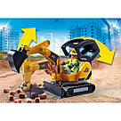 Ігровий набір Playmobil конструктор City Action Мініекскаватор із будівельною секцією 117 деталей, фото 2