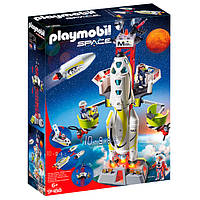 Игровой набор Playmobil конструктор Space Миссия по запуску ракеты с площадки 20 деталей