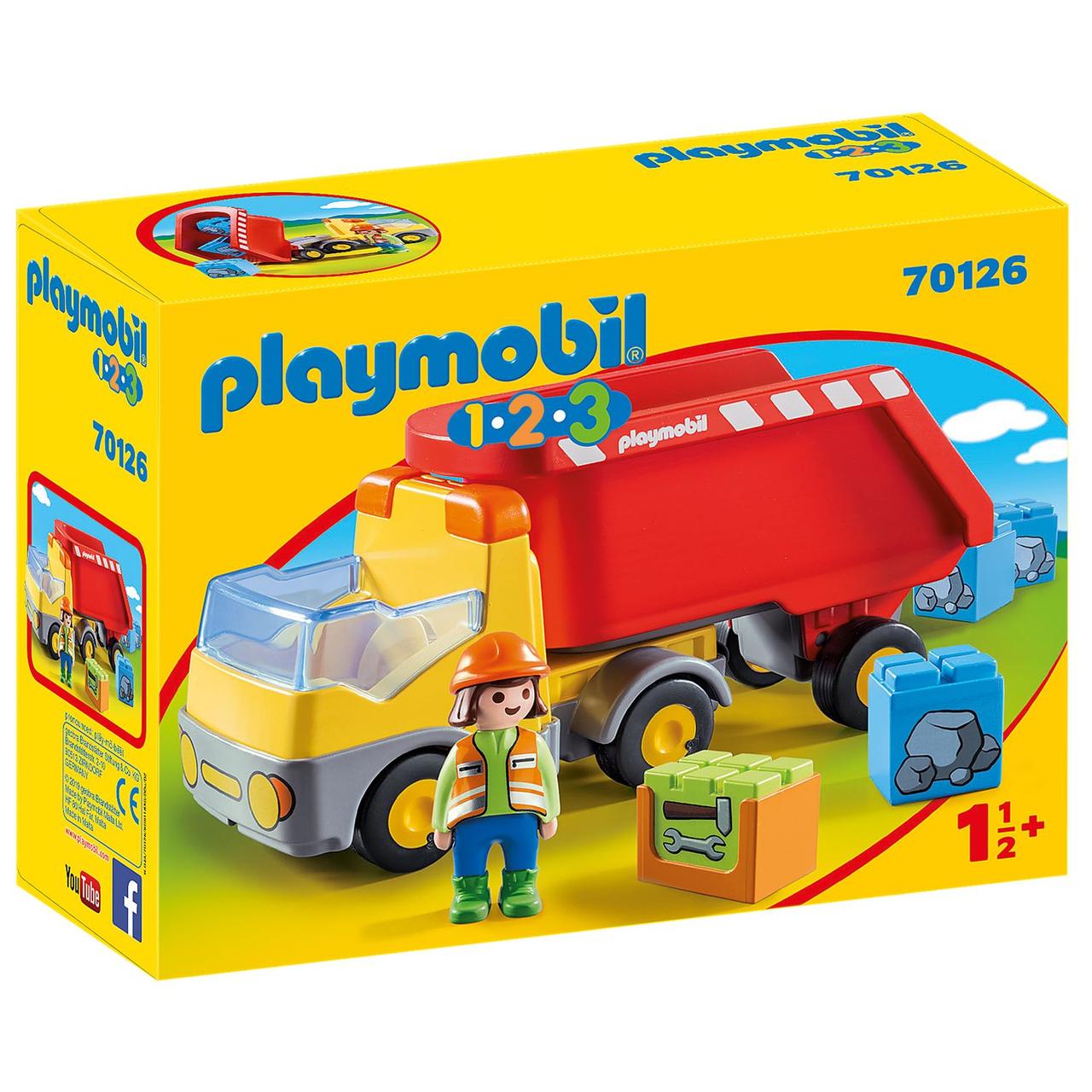 Ігровий набір Playmobil конструктор 1-2-3 Самоскид