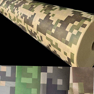 Флізелін Спанбонд Піксель  "Беж трава" 1,6 * 250 м, 70 г/м2 Камуфляжна тканина для укриттів або маскування Код/Артикул