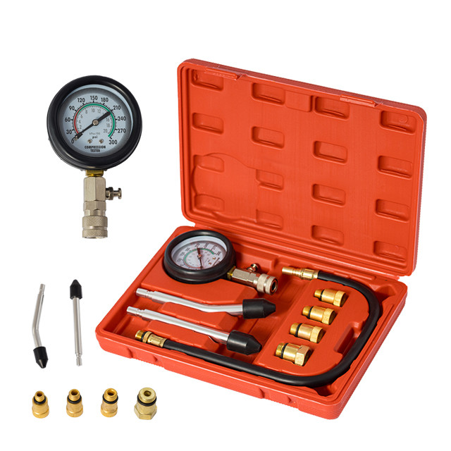 Компрессометр для бензинових автомобілів з перехідниками INTERTOOL AT-4004, фото 1