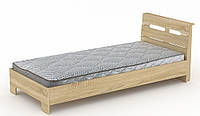 Односпальная кровать Компанит Стиль-90 дуб сонома FS, код: 6541269