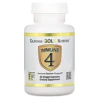 California Gold Nutrition Immune 4 60 капсул калифорния голд нутришн иммуне 4