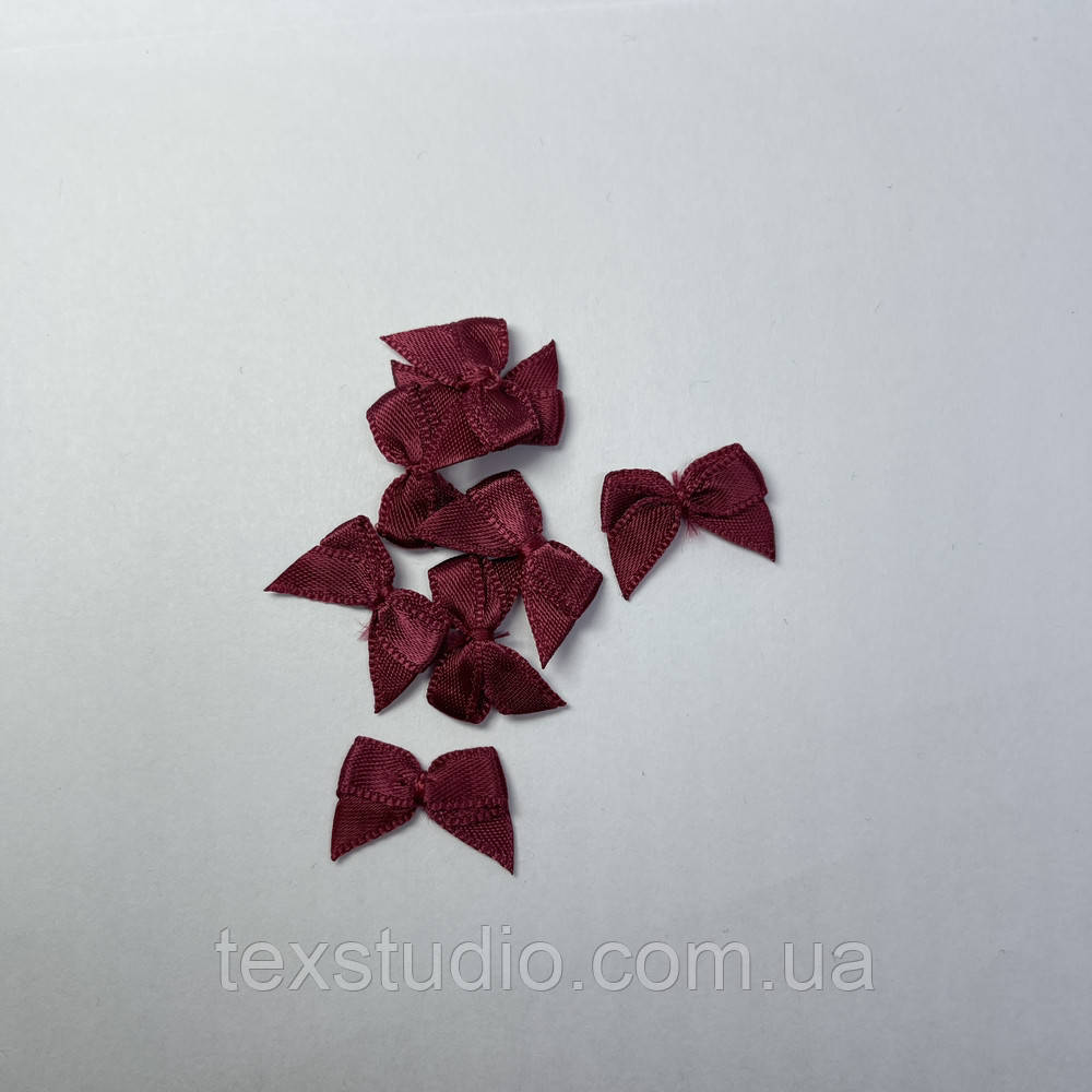 Бантики бордо mini, фото 1