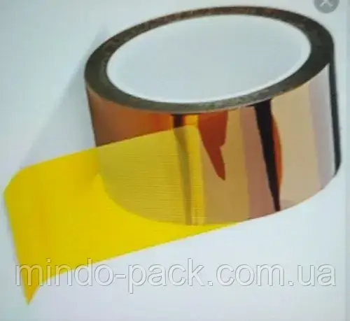 Стрічка каптонова, 50 мм, 60 мкм, 66 м, фото 1