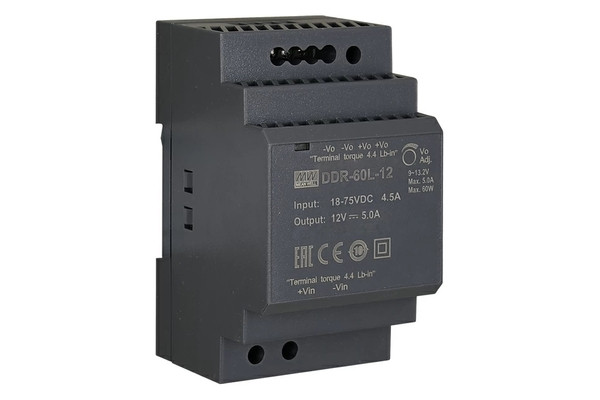 Перетворювач DC-DC Mean Well DDR-60L-12 12В 5А, фото 1