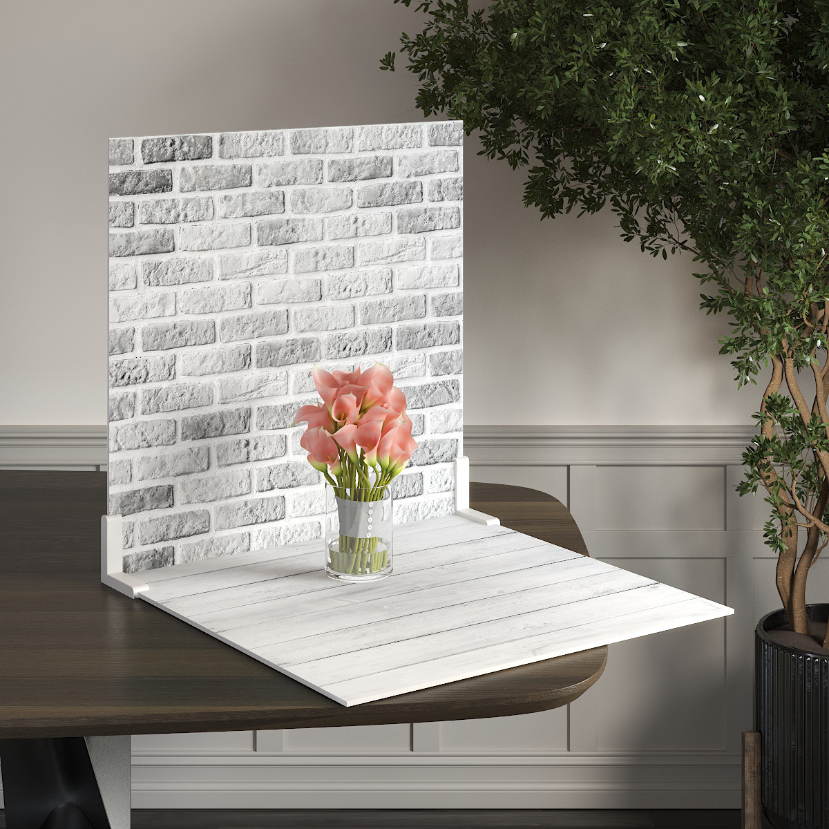 Пластиковий кутовий 2d фотофон, PolyPlast 40x40см - №62101, фото 1
