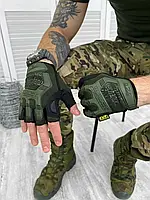 Беспалые перчатки для военных MECHANIX олива тактические беспалые перчатки олива Армейские перчатки