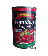 Помідори консервовані нарізані у власному соку Pomidory Krojone M&K 400г