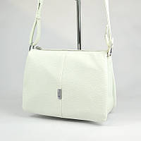 Белая женская молодежная сумка клатч Alex&Mia на три отделения, Маленькая сумочка через плечо белого цвета