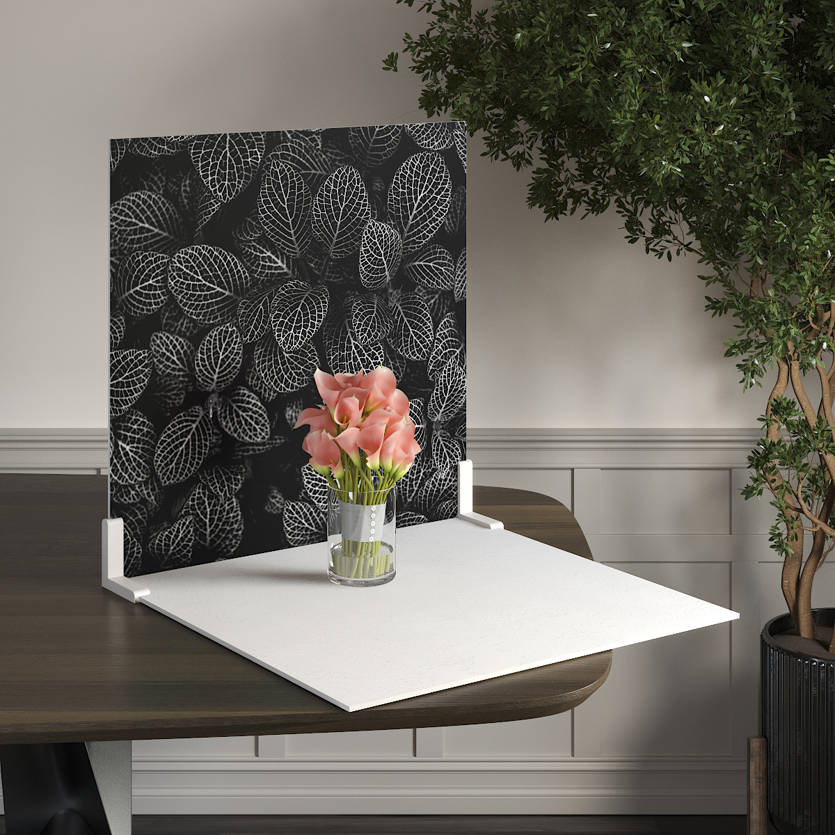 Пластиковий кутовий 2d фотофон, PolyPlast 40x40см - №62103