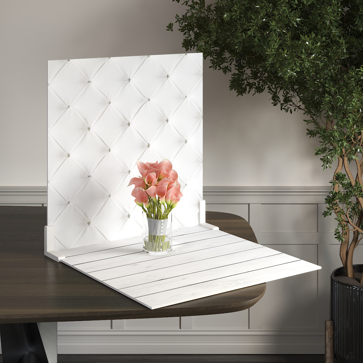Пластиковий кутовий 2d фотофон, PolyPlast 40x40см - №62104