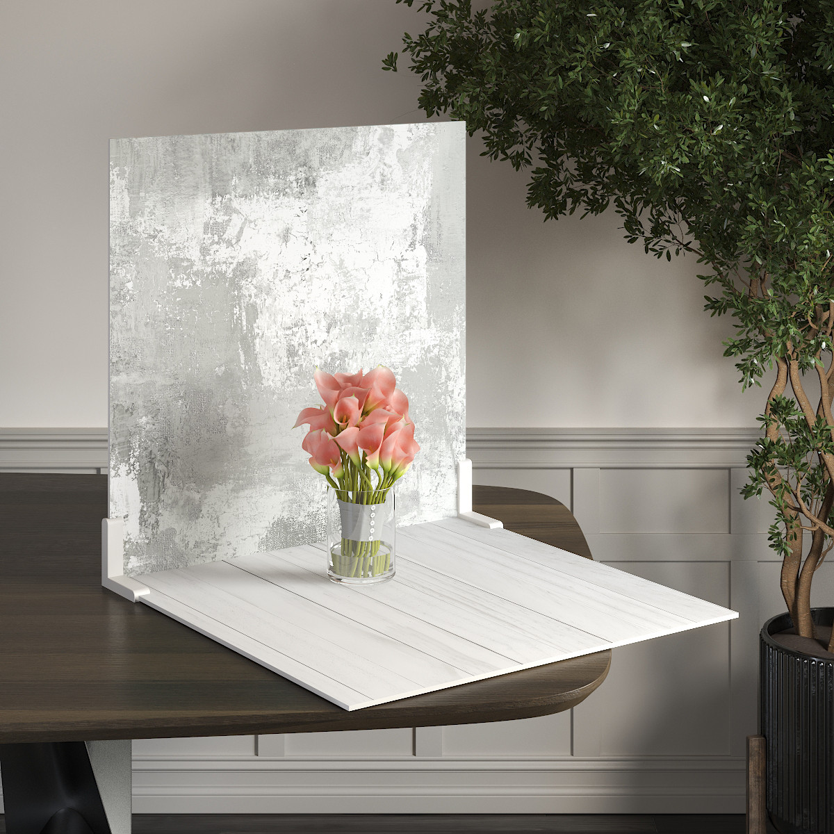 Пластиковий кутовий 2d фотофон, PolyPlast 40x40см - №62106