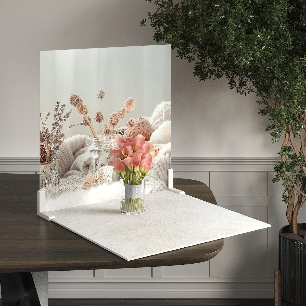 Пластиковий кутовий 2d фотофон, PolyPlast 40x40см - №62112, фото 1
