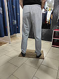 Чоловічі сірі спортивні штани двонитка, фото 3