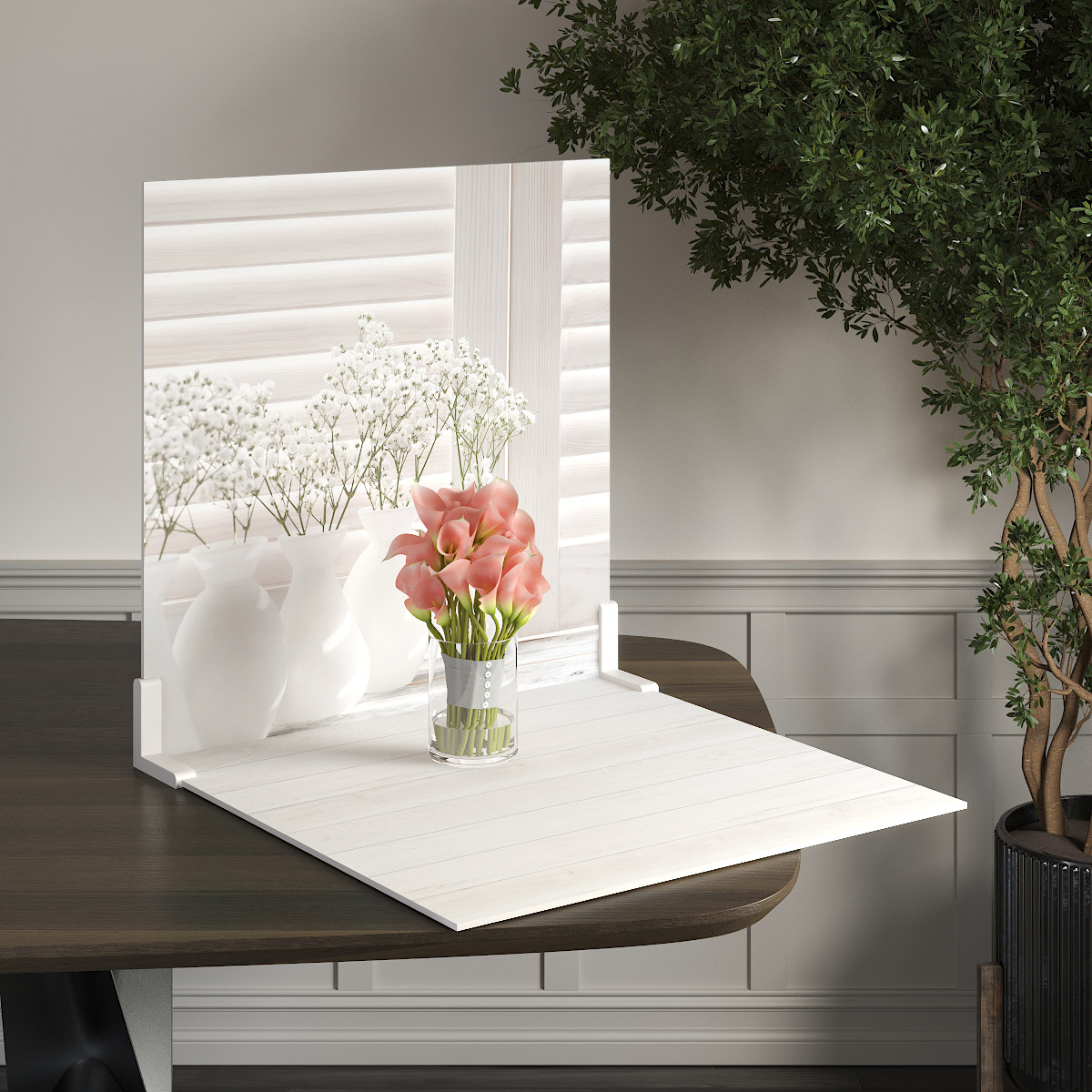 Пластиковий кутовий 2d фотофон, PolyPlast 40x40см - №62114