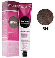 Стойкая крем-краска для волос Matrix SoColor Pre-Bonded Permanent 5N Светлый натуральный шатен 90 мл