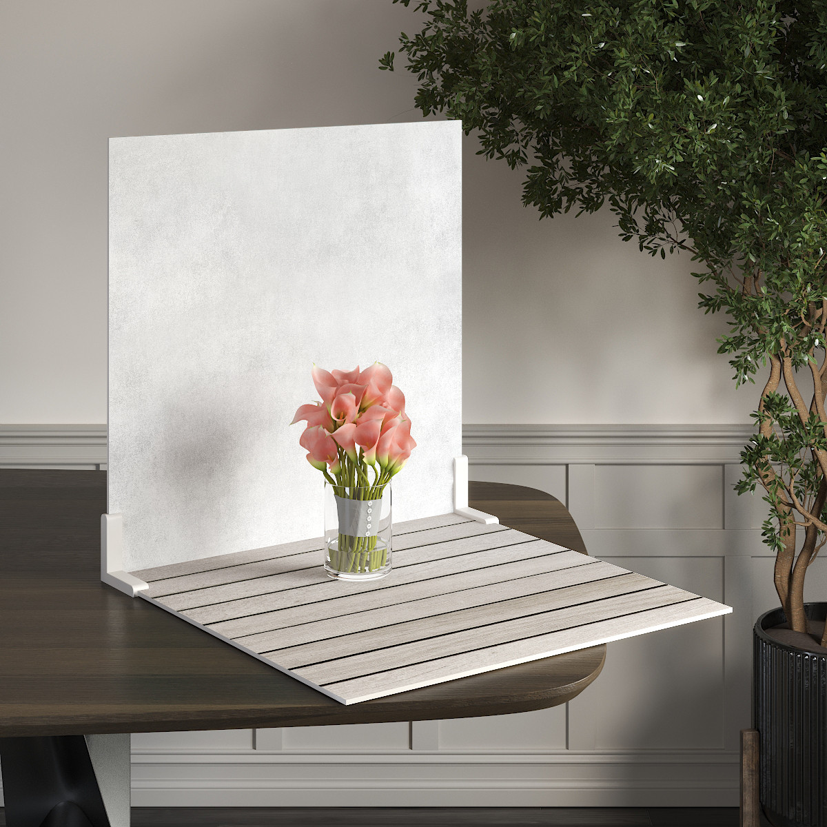 Пластиковий кутовий 2d фотофон, PolyPlast 40x40см - №62116