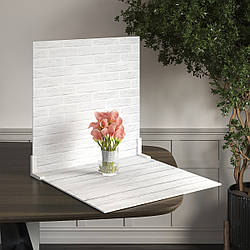 Пластиковий кутовий 2d фотофон, PolyPlast 40x40см - №62117