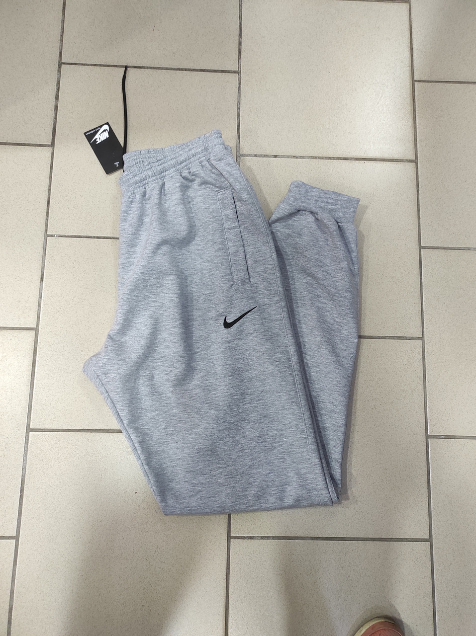 Чоловічі сірі спортивні штани двонитка, фото 1