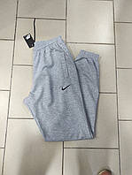 Мужские серые спортивные штаны Nike двунитка