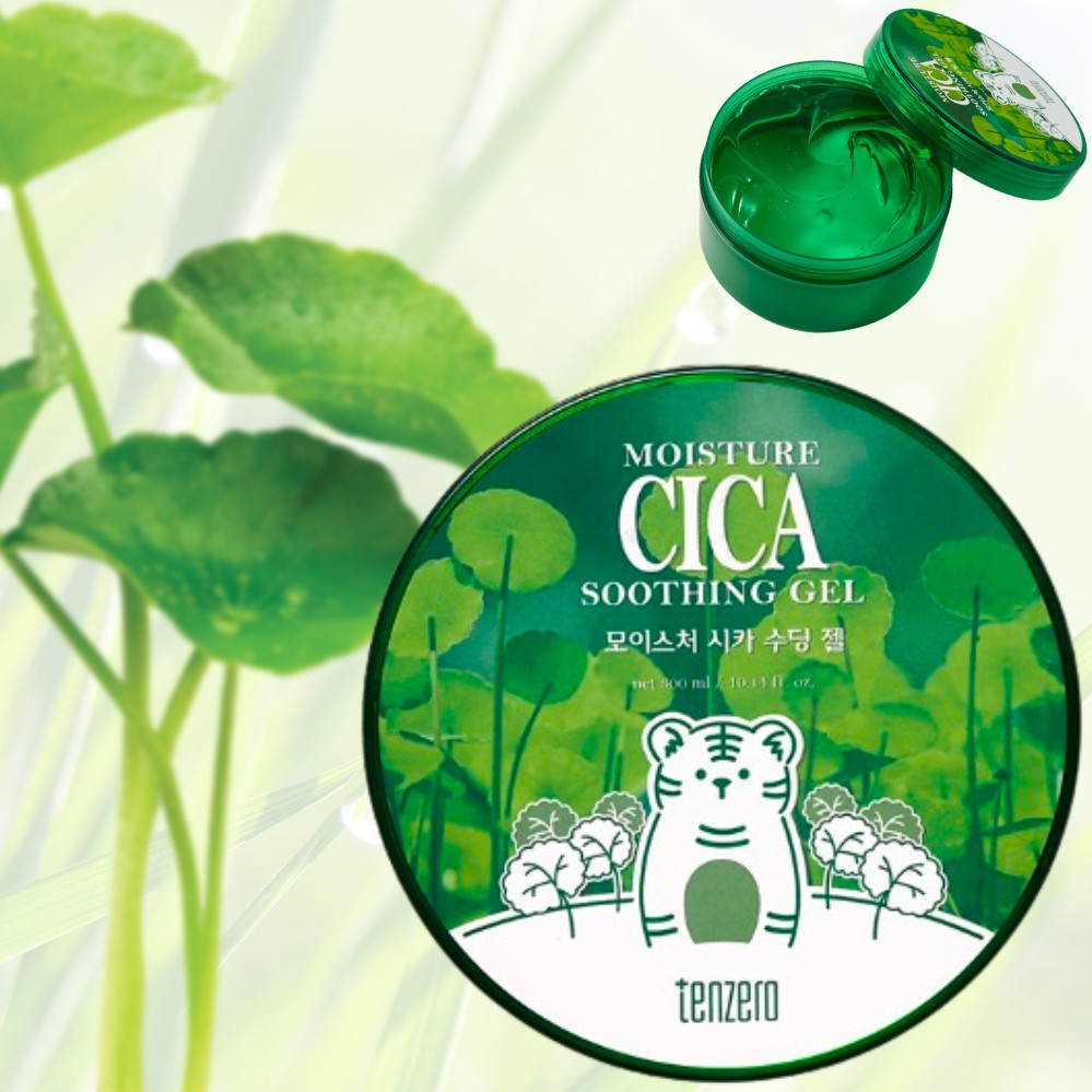 Універсальний гель Moisture Cica Soothing Gel для обличчя та тіла з екстрактом центели 300 мл, фото 1
