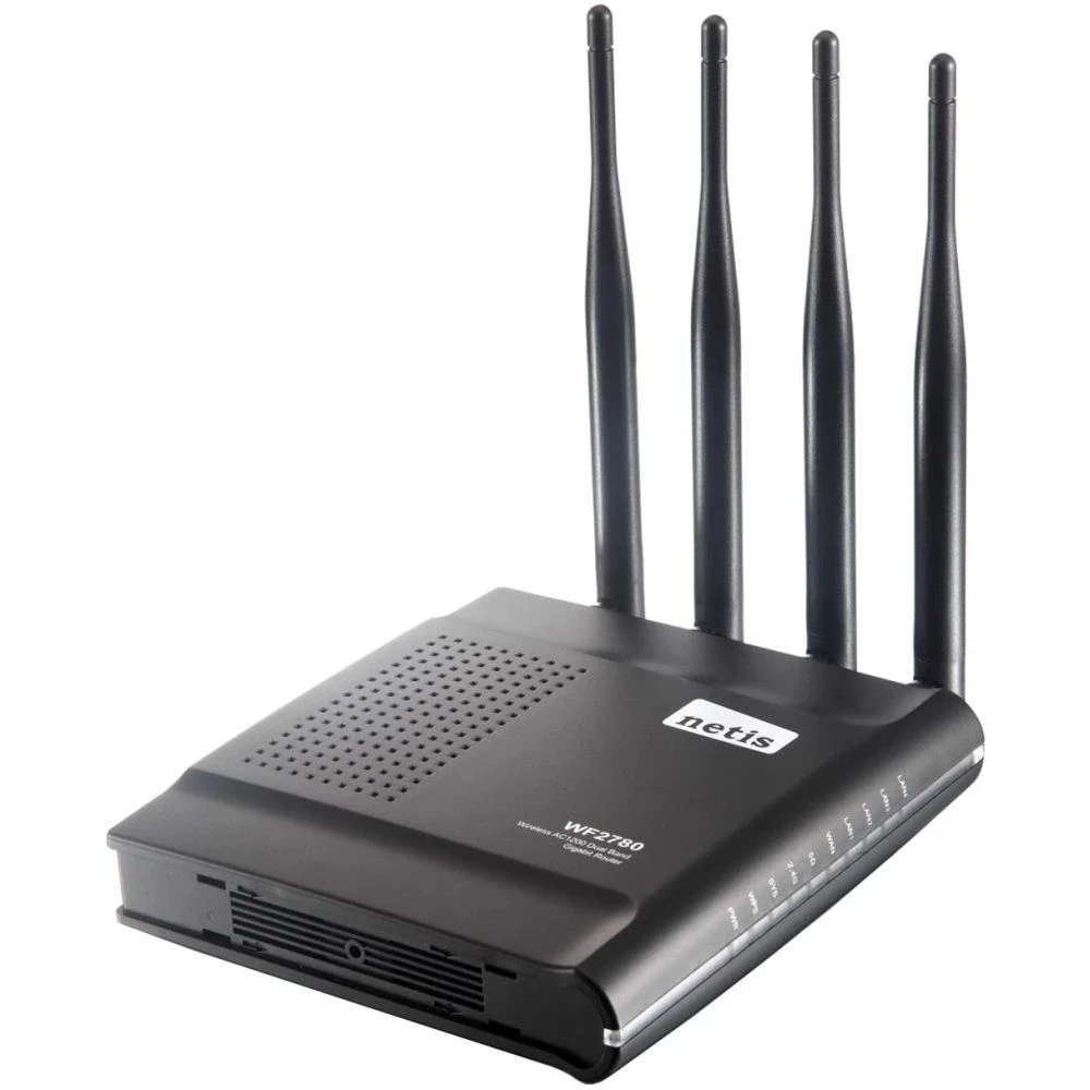 Точка доступу з мережним адаптером WRL ROUTER 1200MBPS 1000M/4P DUAL BAND WF2780 NETIS, фото 1