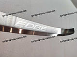 FORD EDGE II FL USA *2018-2023рік Форд Едж Америка Накладка на Бампер з загибом Premium Якість Нержавійка, фото 5