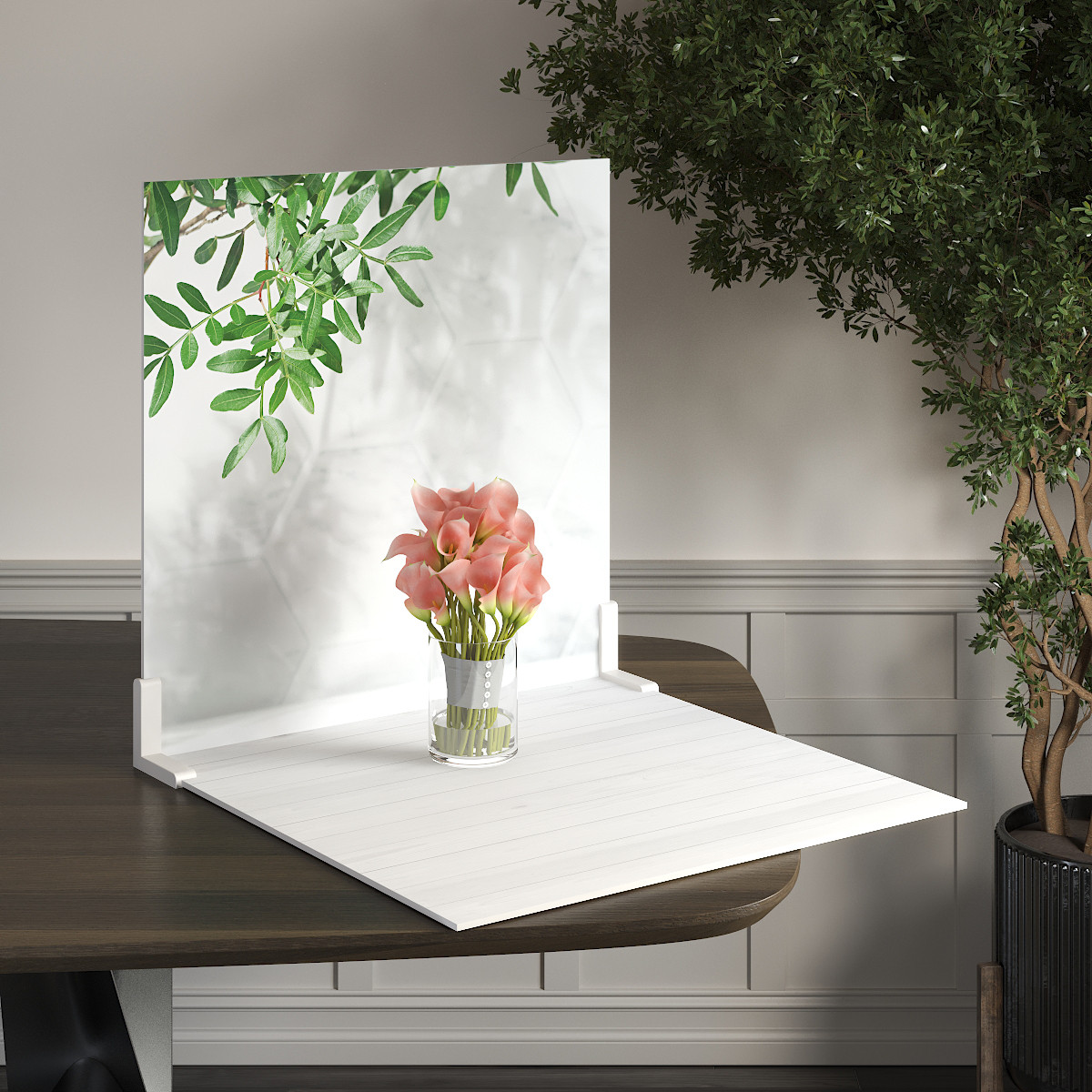 Пластиковий кутовий 2d фотофон, PolyPlast 40x40см - №62087