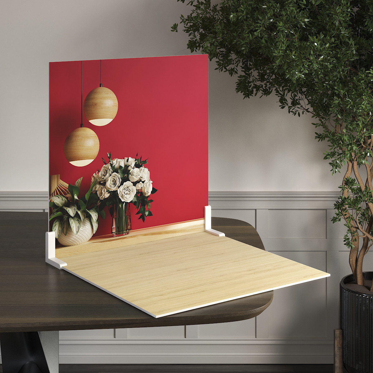 Пластиковий кутовий 2d фотофон, PolyPlast 40x40см - №62090