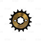 Зірка передня 428H 16Т на мотоцикл CB/CG 150/200/250 cc шліц широкий, фото 2