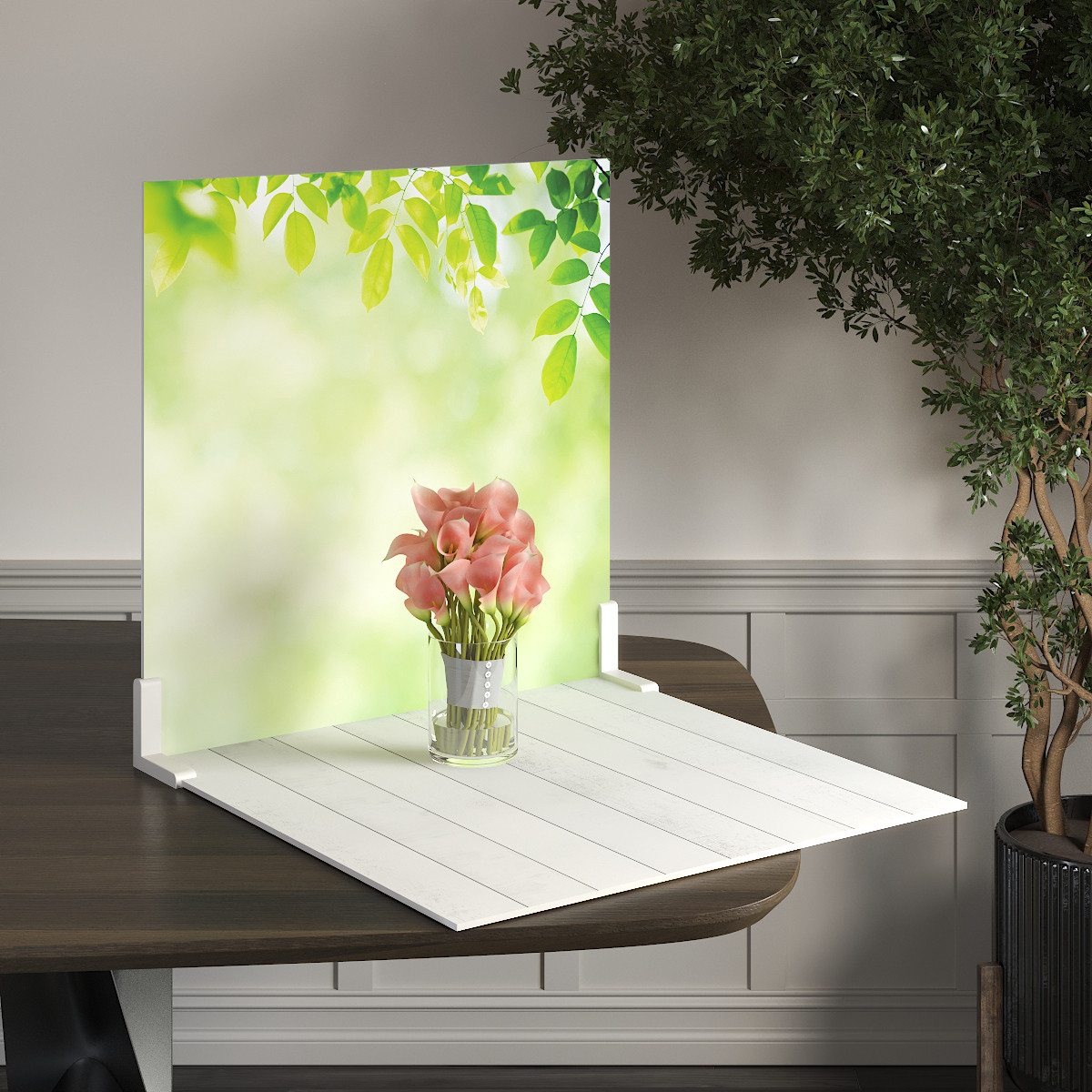 Пластиковий кутовий 2d фотофон, PolyPlast 40x40см - №62091