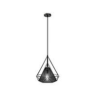 Подвесной светильник-решетка конус люстра в стиле лофт GLD-18110-1-D390-BLACK на 1 лампочку черный, SIRIUS-L