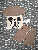 Детский летний костюм на мальчика шорты и футболка Турция 92,98104,110 см