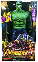 Фигурка супергероя Халк Мстители с подвижными руками и ногами высота 30 см для детей от 3-5 лет (Hulk)